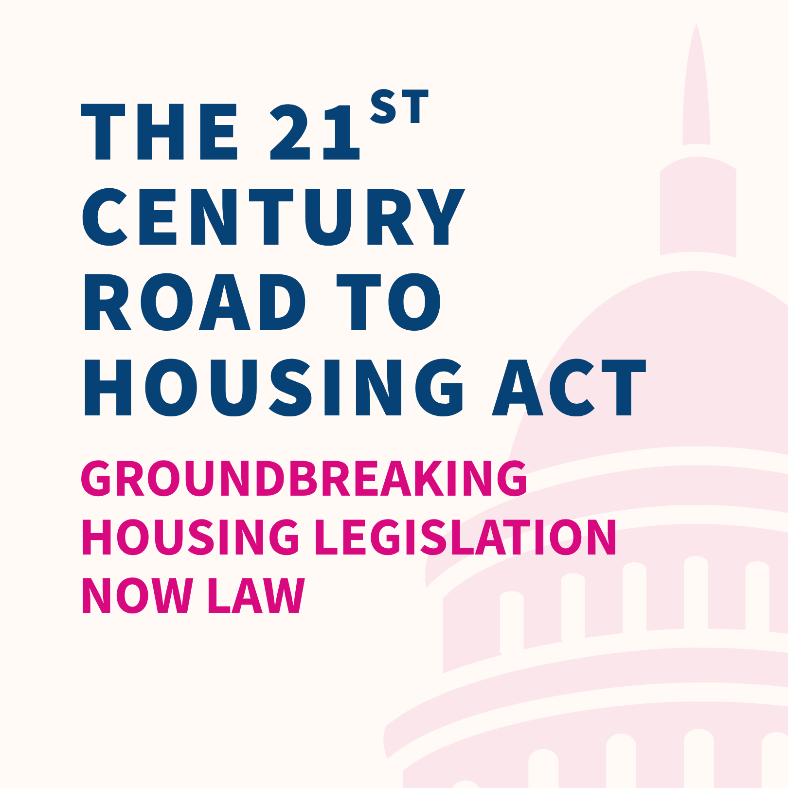 A graphic showing a capital government building with the text 